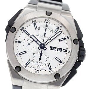 IWC In junior IW386501 Double chronograph Silver Dial Auto Men's Watch_832088